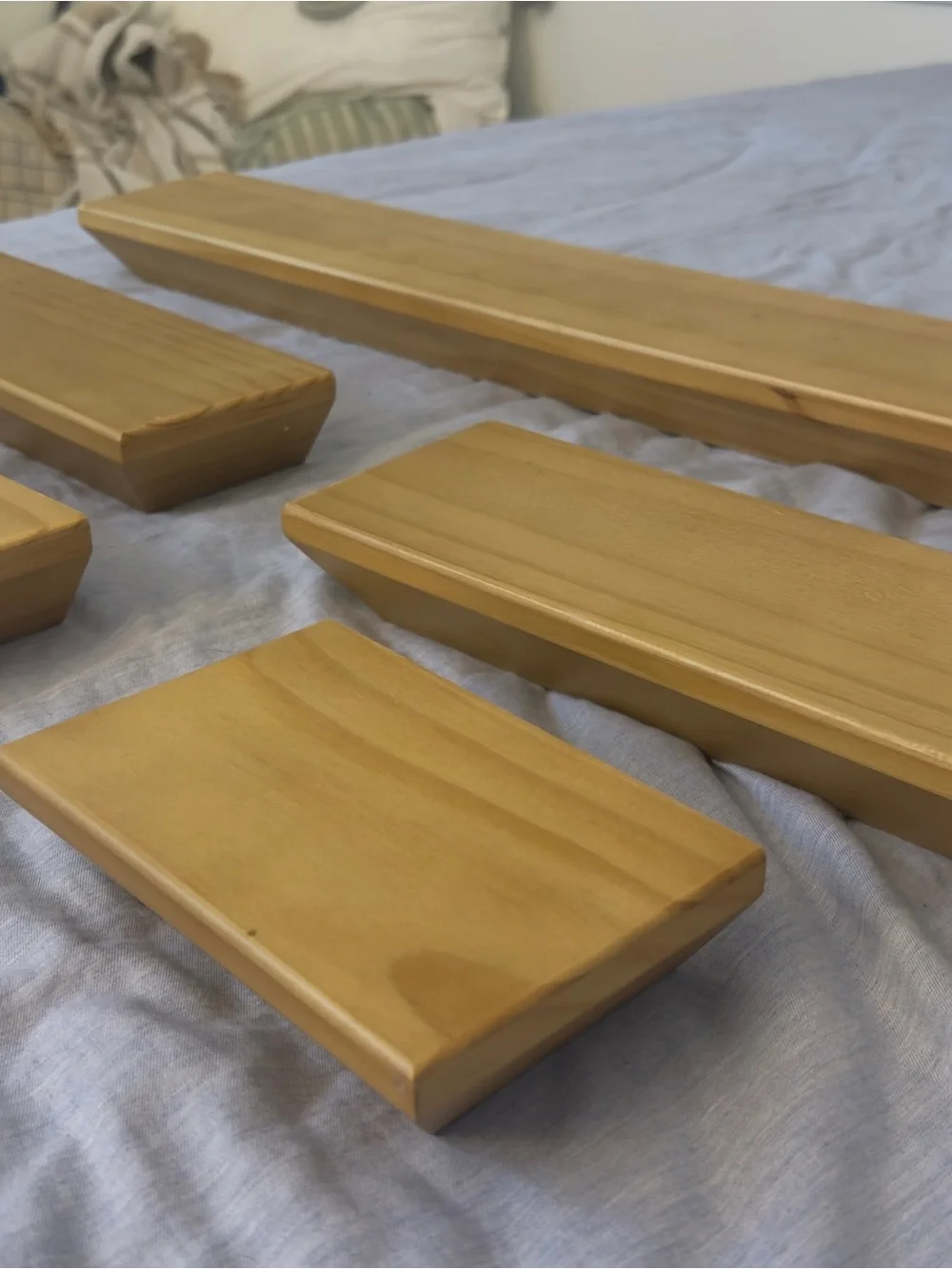 5pc Wedge Shelf Set - Modern & Classy for Home Decor- Threshold- Natural